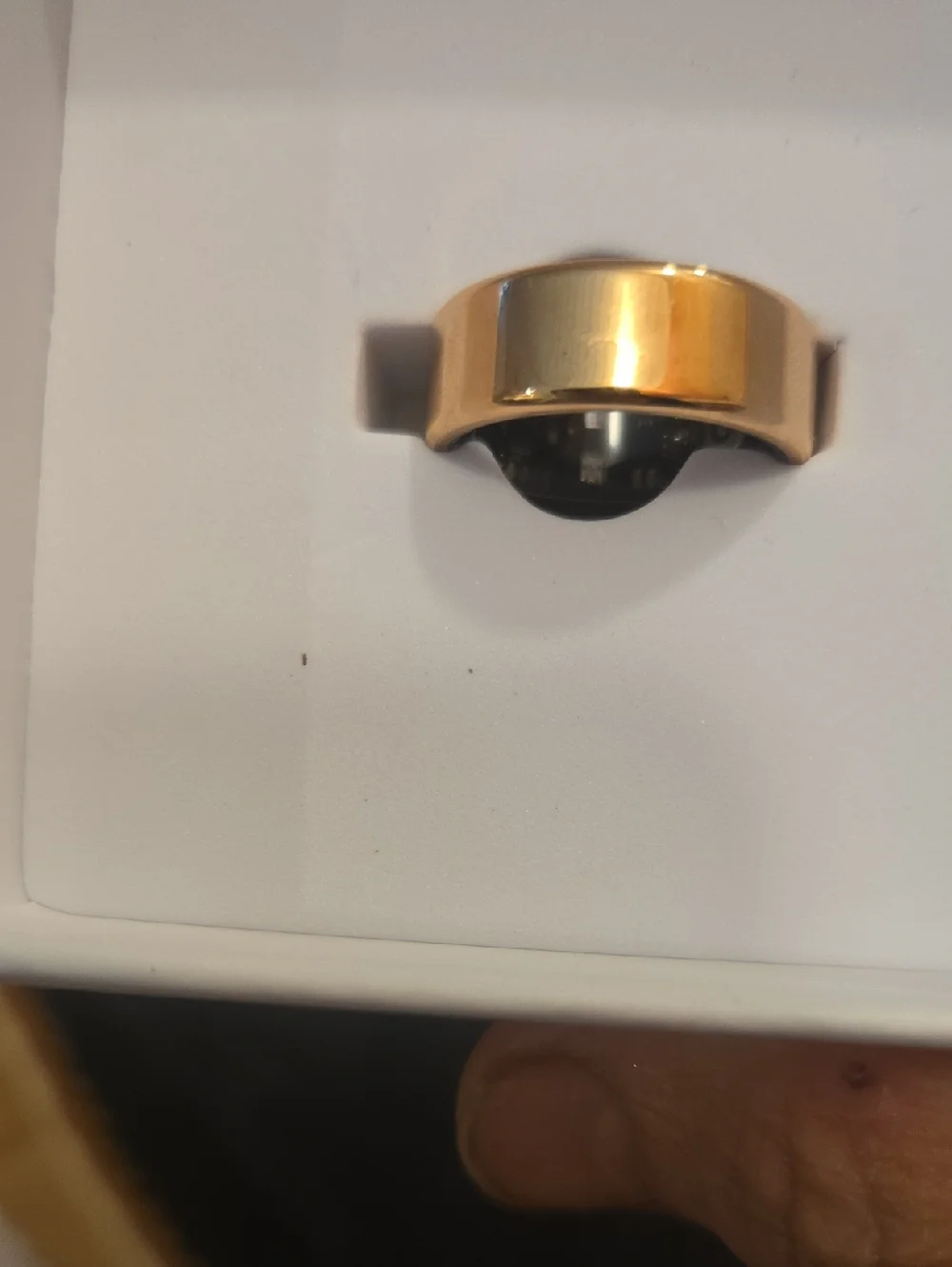 Smart Ring Wearable Health Tracker — Gold, Black & Silver